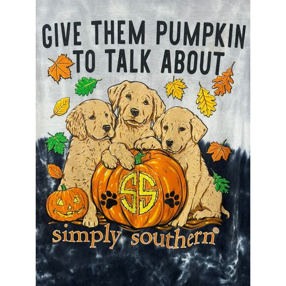 Simply Southern "Give Them Pumpkin To Talk About" Long Sleeve T-Shirt - Picture 1 of 7